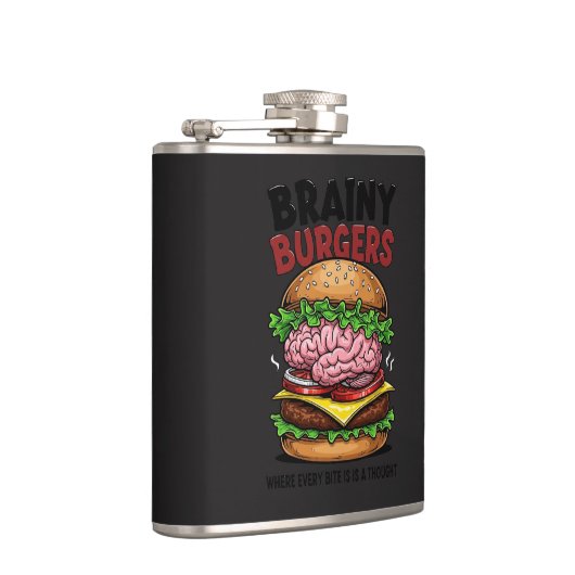 Brainy Burgers Flask Flachmann (Rechts)