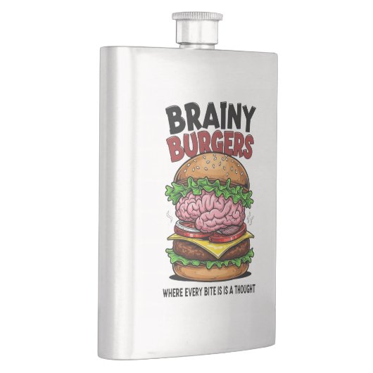 Brainy Burgers Flask Flachmann (Rechts)