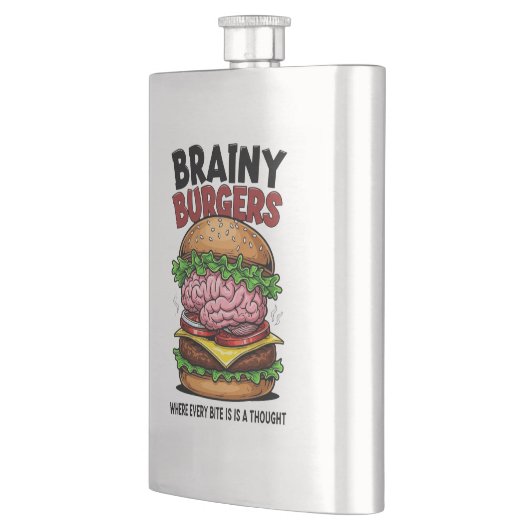 Brainy Burgers Flask Flachmann (Links)