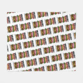 Brainy Burgers Fleece Blanket (Vorderseite (Horizontal))
