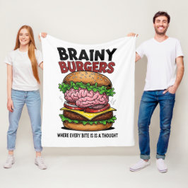 Brainy Burgers Fleece-Decke Fleecedecke