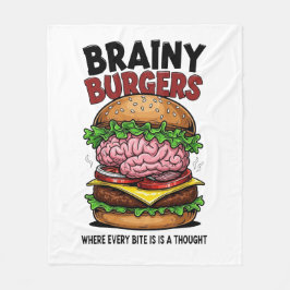 Brainy Burgers Fleece-Decke Fleecedecke