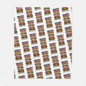 Brainy Burgers Fleece-Decke Fleecedecke (Vorderseite)