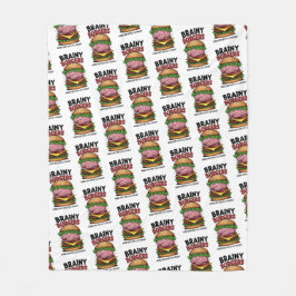 Brainy Burgers Fleece-Decke Fleecedecke