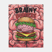 Brainy Burgers Fleece-Decke Fleecedecke (Vorderseite)
