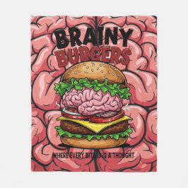 Brainy Burgers Fleece-Decke Fleecedecke