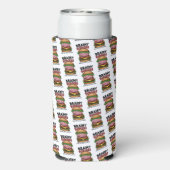Brainy Burgers Foam Can/Bottle Cooler Selters Dosenkühler (Seltzer Rückseite)