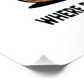Brainy Burgers Glänzendes Poster (Ecke)