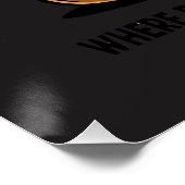 Brainy Burgers Glänzendes Poster (Ecke)
