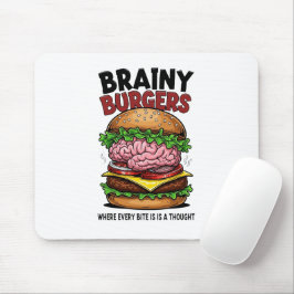 Brainy Burgers-Mauspad Mousepad
