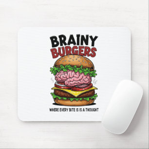 Brainy Burgers-Mauspad Mousepad