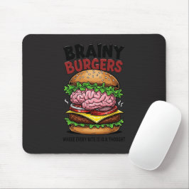 Brainy Burgers-Mauspad Mousepad