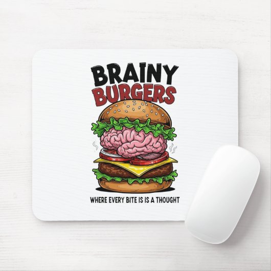Brainy Burgers Mousepad (Mit Mouse)