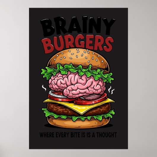 Brainy Burgers Poster (Vorne)