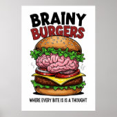 Brainy Burgers Poster (Vorne)