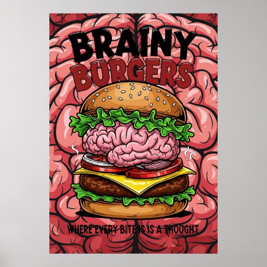 Brainy Burgers Poster (Vorne)