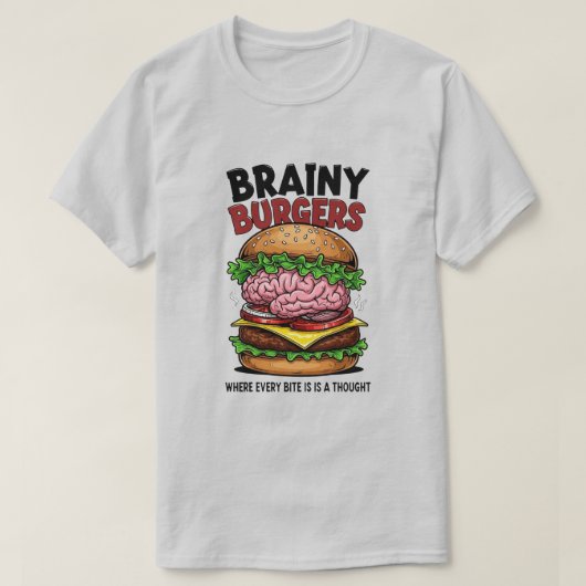 Brainy Burgers T-Shirt (Design vorne)