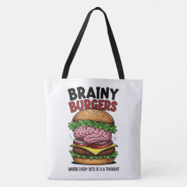 Brainy Burgers Tote Bag Tasche