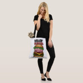 Brainy Burgers Tote Bag Tasche (Am Model)