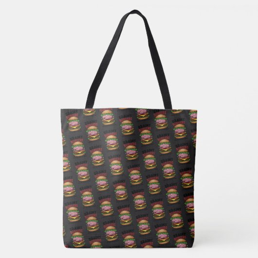 Brainy Burgers Tote Bag Tasche (Vorderseite)