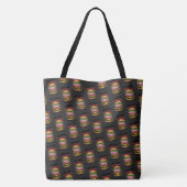 Brainy Burgers Tote Bag Tasche (Rückseite)