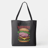 Brainy Burgers Tote Bag Tasche (Rückseite)