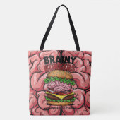 Brainy Burgers Tote Bag Tasche (Vorderseite)