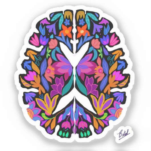 Brainy Custom-Cut Vinyl Sticker (Vorderseite)