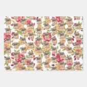 Brainy Eichhörnchen Rustic Bloom Gift Wrap Geschenkpapier Set (Vorderseite)