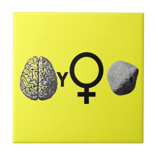 Brainy Girls Rock! Fliese (Vorderseite)