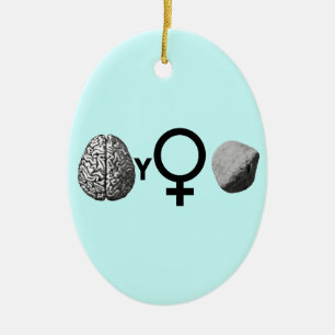 Brainy Girls Rock! Keramikornament