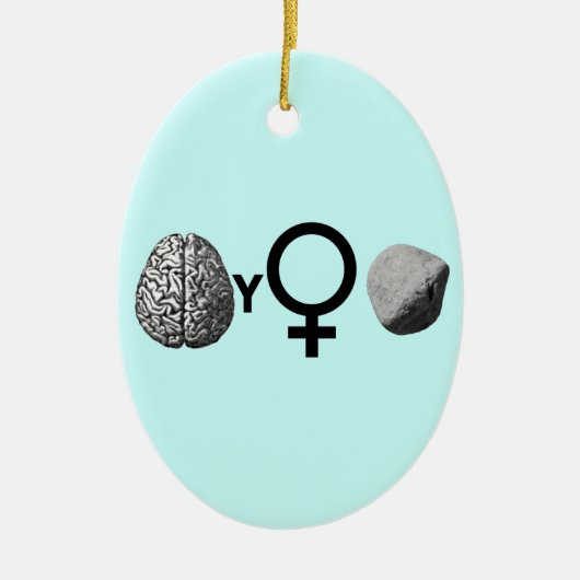 Brainy Girls Rock! Keramikornament (Vorne)