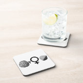 Brainy Girls Rock! Untersetzer (Rechte Seite)