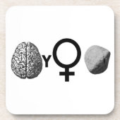 Brainy Girls Rock! Untersetzer (Vorderseite)