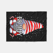 Brainy Gnome Christmas Pajamas Matching Family Gro Fleecedecke (Vorderseite (Horizontal))