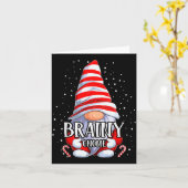 Brainy Gnome Christmas Pajamas Matching Family Gro Karte (Gelbe Blume)