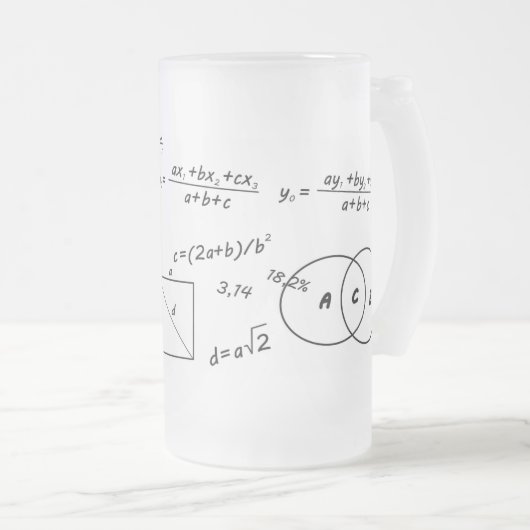 Brainy-Mathe-mattierte Tasse (VorderseiteRechts)