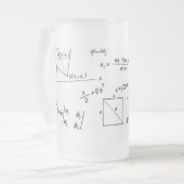 Brainy-Mathe-mattierte Tasse (Vorderseite Links)