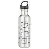 Brainy-Mathematik-Flasche Edelstahlflasche (Vorderseite)