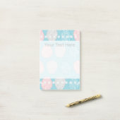 Brainy Pastellmuster (fantastische Pastellgehirne) Post-it Klebezettel (Auf Schreibtisch)