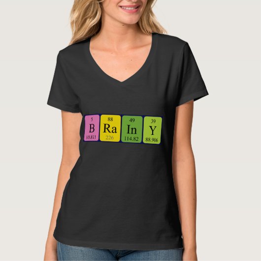 Brainy Periodenname Shirt (Vorderseite)