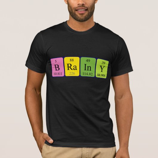 Brainy Periodenname Shirt (Vorderseite)