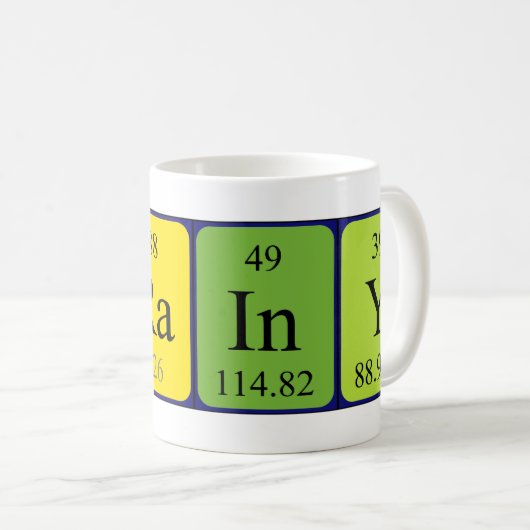 Brainy Periodenname Tasse (VorderseiteRechts)