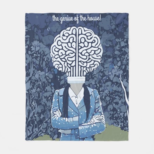 Brainy Person Fleecedecke (Vorderseite)