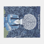 Brainy Person Fleecedecke (Vorderseite (Horizontal))