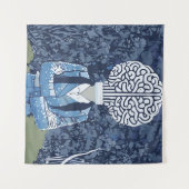 Brainy Person Wandteppich (Vorderseite (Horizontal))