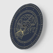 Brainy Picture Of Brain Große Wanduhr (Winkel)