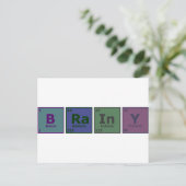 Brainy Postkarte (Stehend Vorderseite)