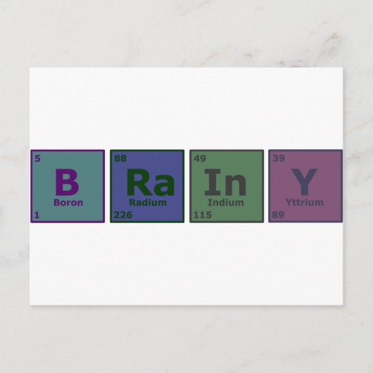 Brainy Postkarte (Vorderseite)