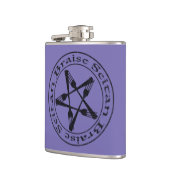 Braise Seitan Vegan Pentagram (dark version) Flachmann (Links)